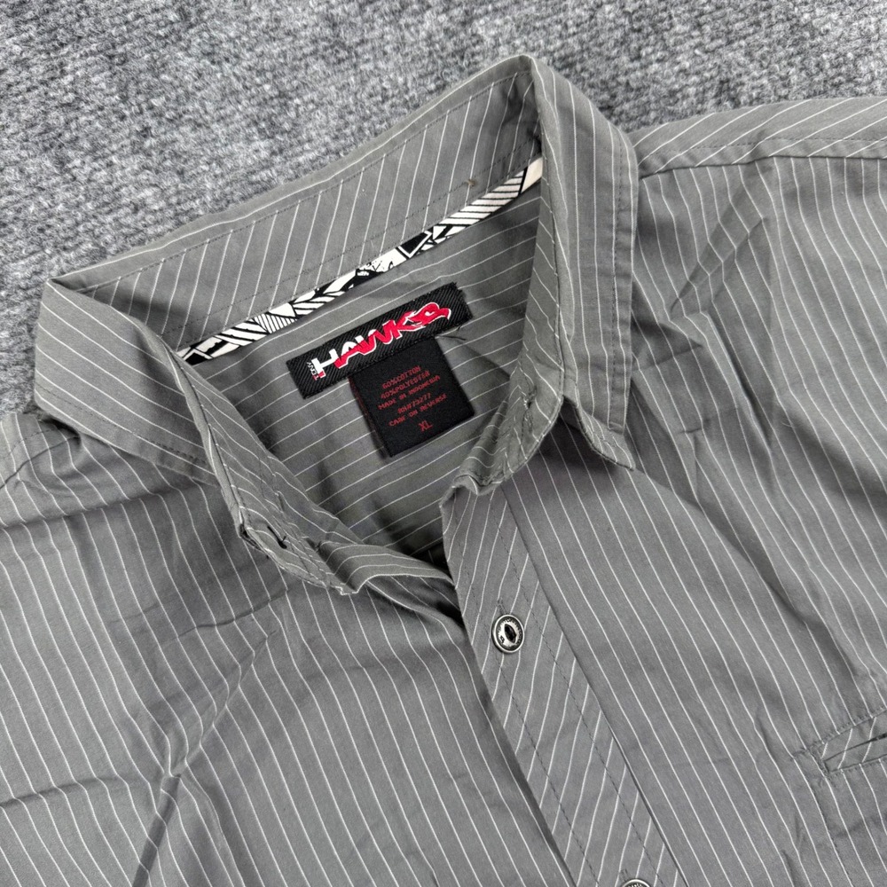 Tony Hawk Gray Pinstripe Button-Down Shirt